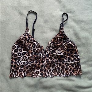 Cheetah Print Lacey Bralette